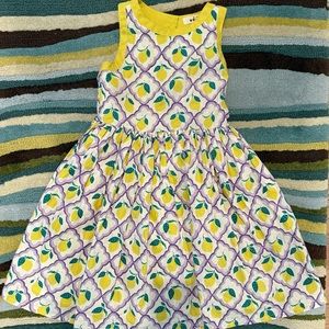 Mini Boden Yellow and Green Casual Dress
